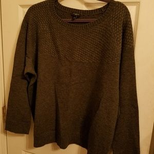 Talbots 3x Gray knit sweater